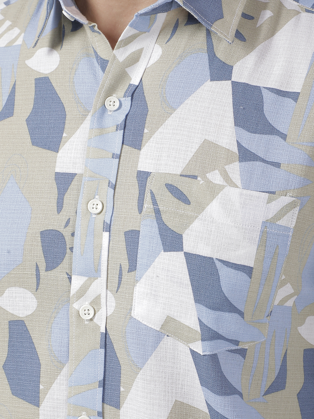 Numero Uno Men Geometric Print Slim Fit Shirt